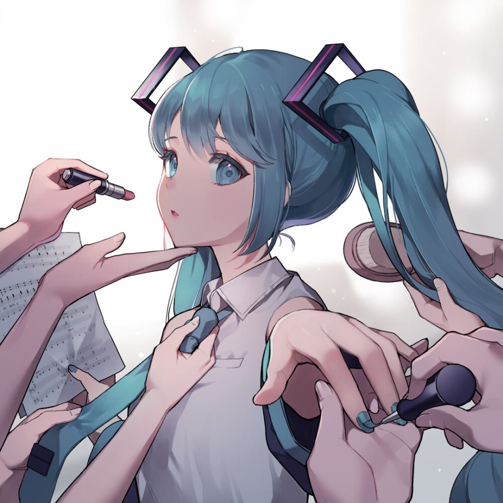 动漫女头可爱初音未来