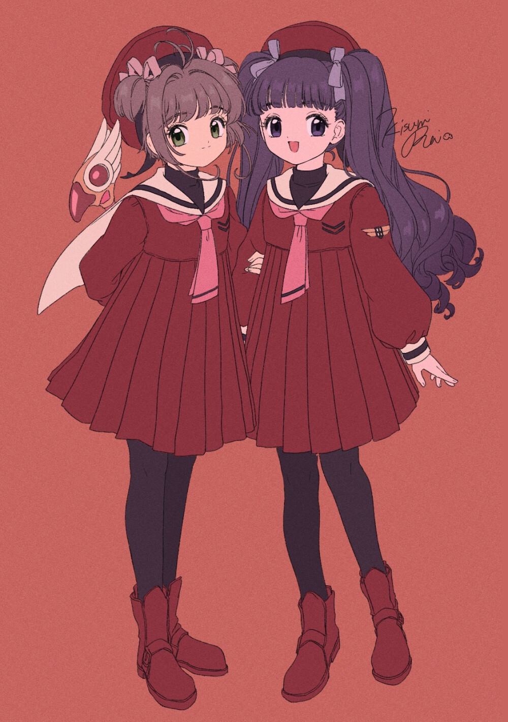 小樱&知世绘师:木澄 玲生 twitter@kis 堆糖,美图壁纸兴趣社区