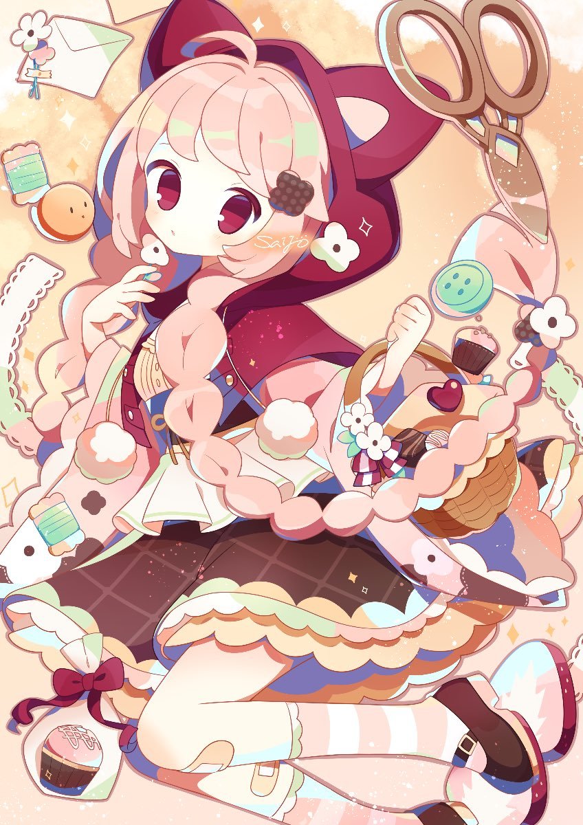 一组可爱少女插画作品