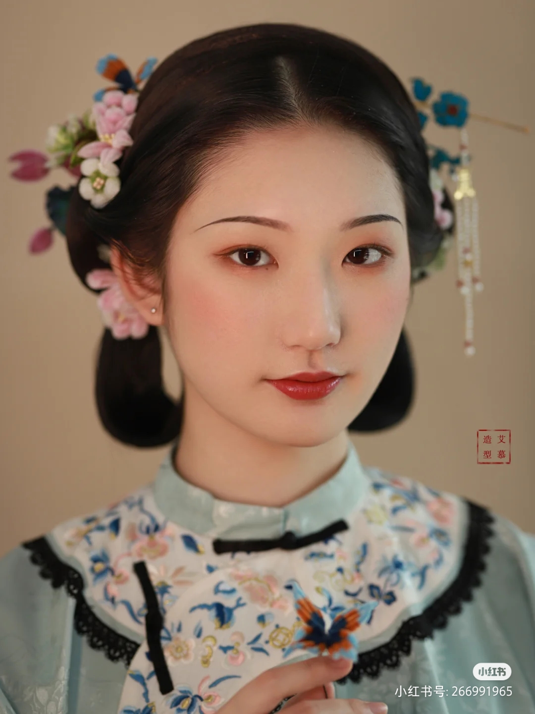 古装影视造型之清朝民间女子造型一 - 职业技能培训课堂 - 爱读