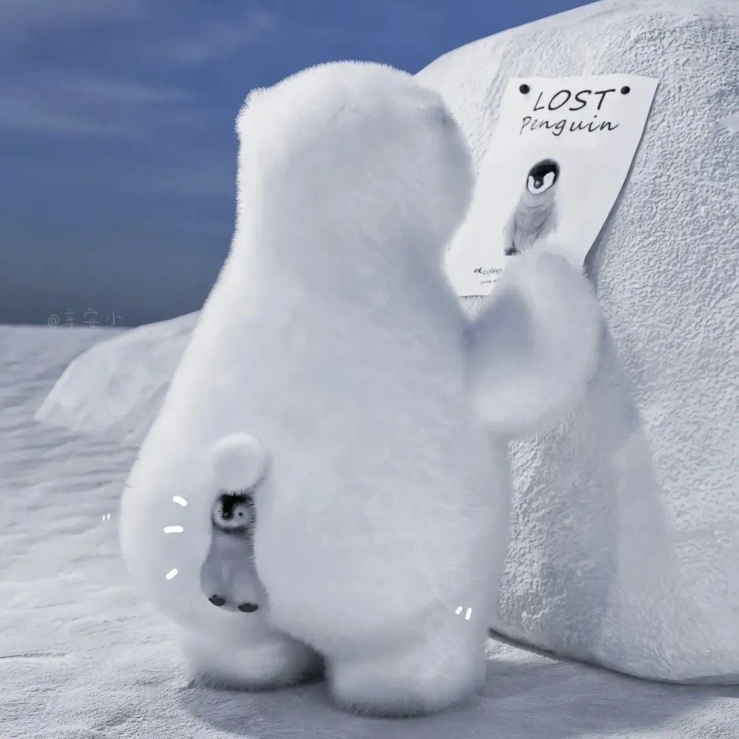 北极熊和企鹅 - 堆糖，美图壁纸兴趣社区