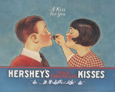 复古老海报-好时 巧克力广告画 宣传画报