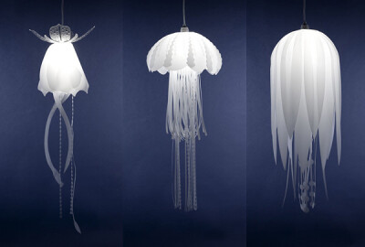 大家很熟悉的水母灯吖,medusae pendant lamps