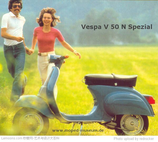 vespa v50n spezial,那时候的男女喜欢骑vespa兜风,一如罗马假日里的