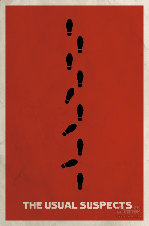 海报用脚印表现最后情节大反转的震撼一幕,化身为跛子的凯文·史派西