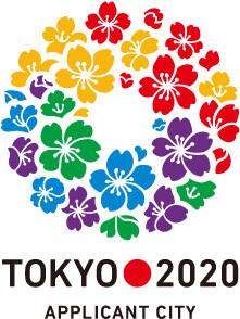 东京2020年申奥标志,五色樱花环吗?
