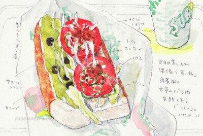 日本插画家的绘画日记