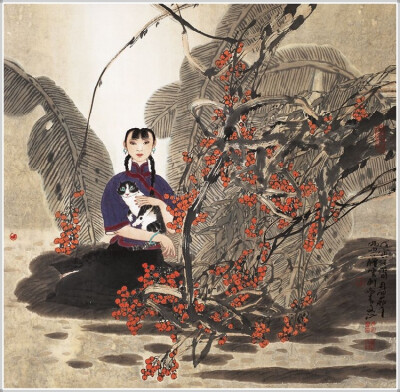 春季人物画