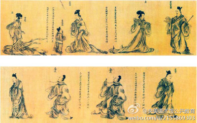 【绘画欣赏】《列女仁智图》是东晋画家顾恺之,以绘画的方式传达了