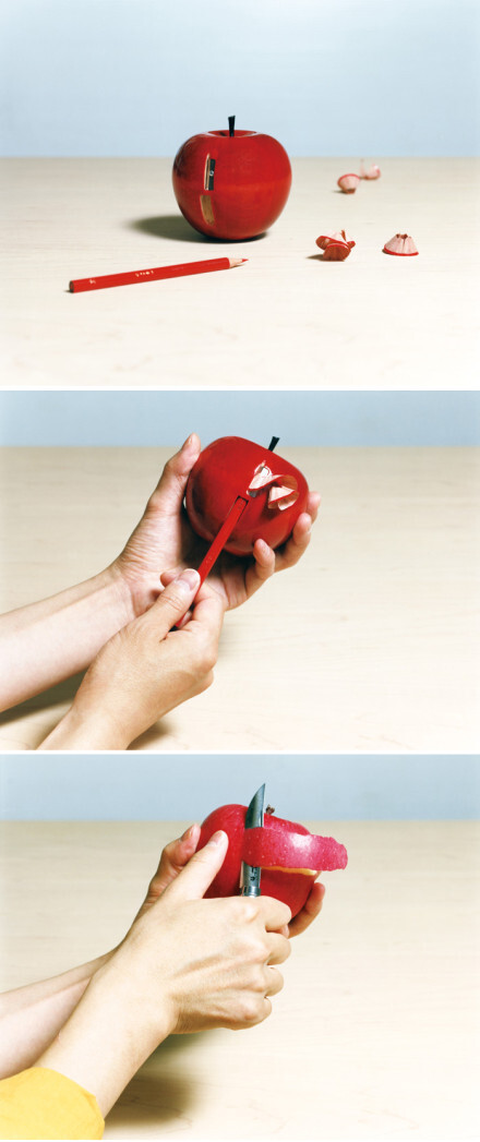 而苹果大小手握起来正好,使用时还能让人联想起削苹果皮440_1047 竖版