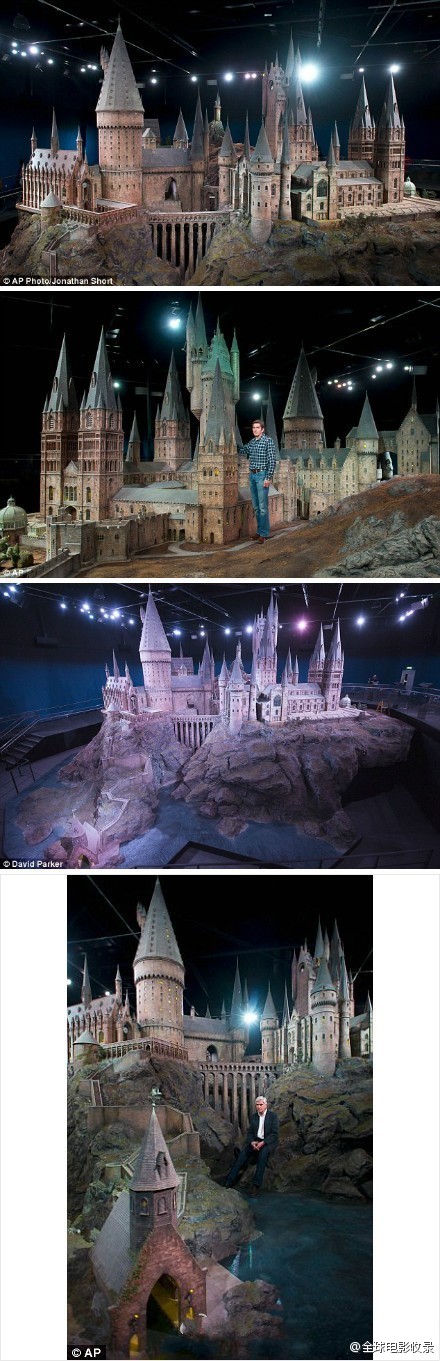 在伦敦的哈利波特电影工作室将从本月31日起首次展出霍格华兹城堡模型