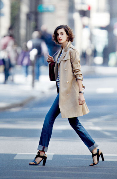 nine d"urso 街拍:巴黎女人的时尚经——风衣.
