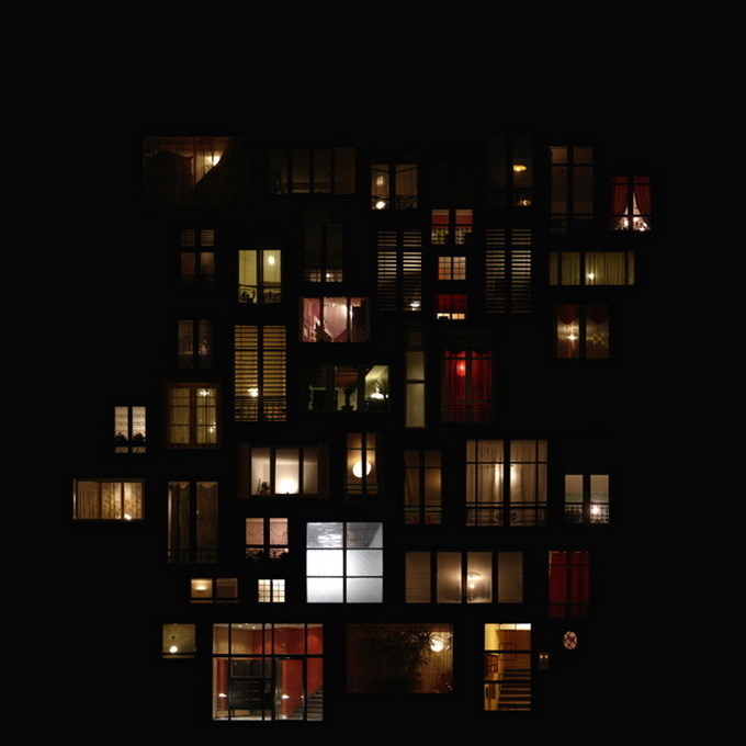 法国艺术家anne-laure maison捕捉到窗户在夜晚时所绽放的美丽.