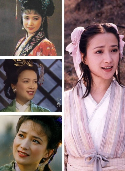 【何晴】唯一演遍四大名著的女演员,是公认的古典美人,气质恬静温柔.