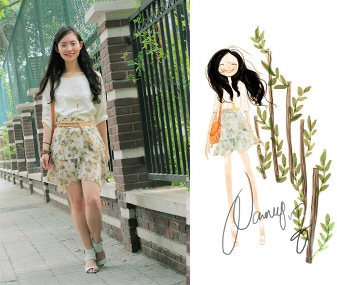 nancy zhang 将插画照进现实的女子