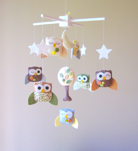 Baby Crib Mobile Baby Mobile Owl Baby Mobile Mobile Owls