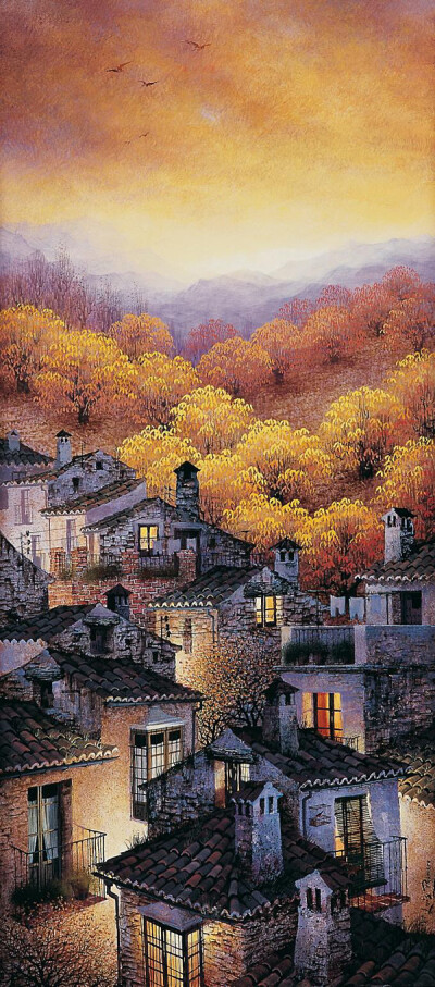 艳丽的色彩:油画作品