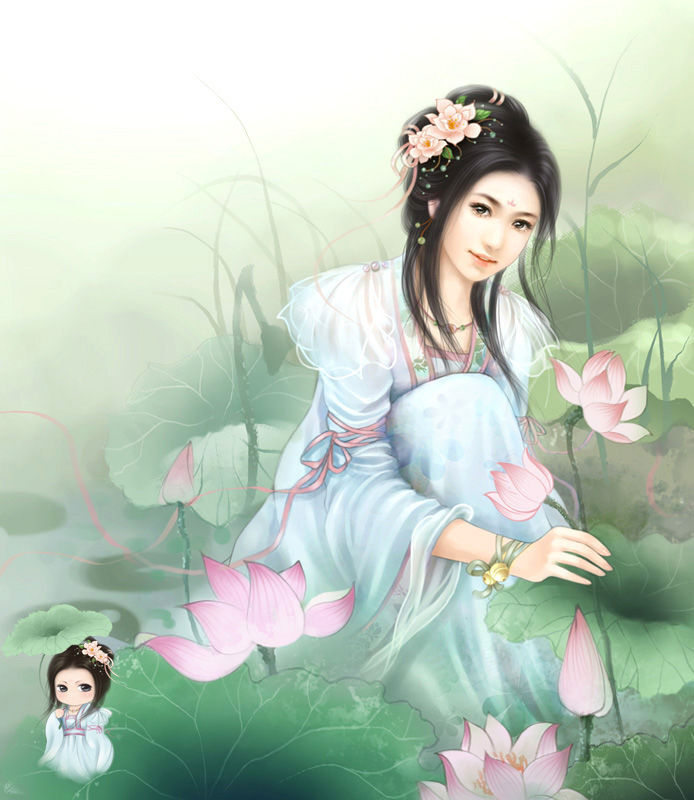 细数莲花三四朵.