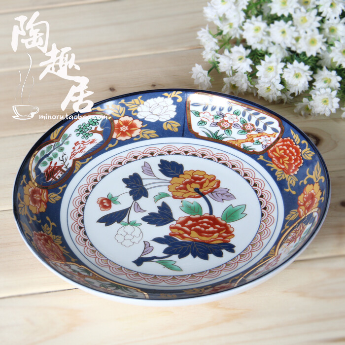 传统和风金牡丹陶瓷盘子 堆糖 美图壁纸兴趣社区