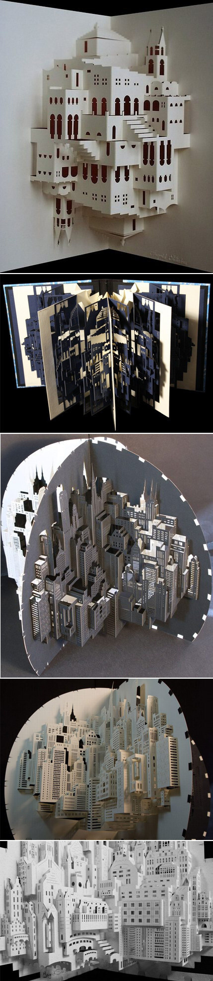siliakus对建筑纸模型颇有研究,她最擅长制作建筑大师的作品以及复杂