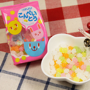 金平糖 日本传统的小糖果 彩色的小流星 颜色和形状都很萌 堆糖