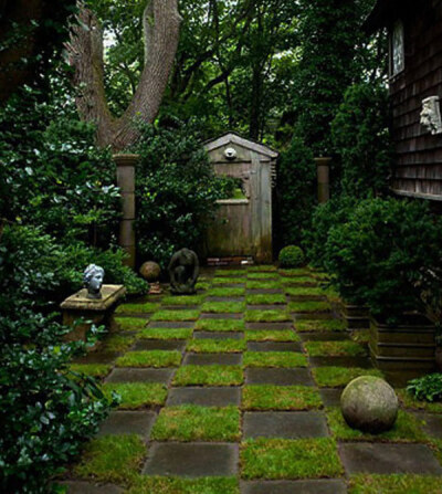 幽静的庭院小路设计