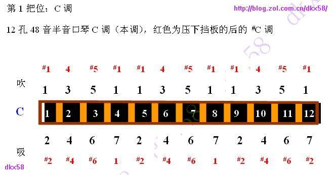 关注   12孔半音阶口琴音阶图_天涯博客_有见识的