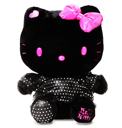 hello kitty/凯蒂猫黑色幻想蝴蝶结公仔玩具礼物