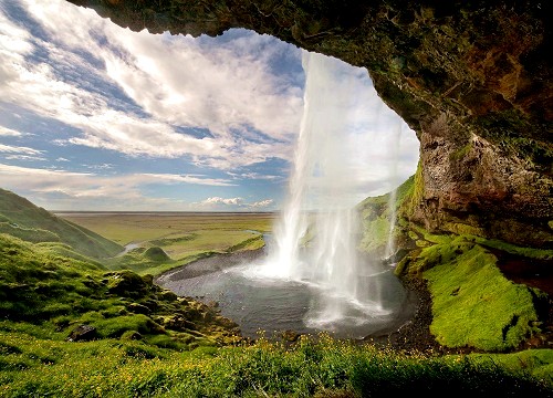 冰岛 塞里雅兰瀑布