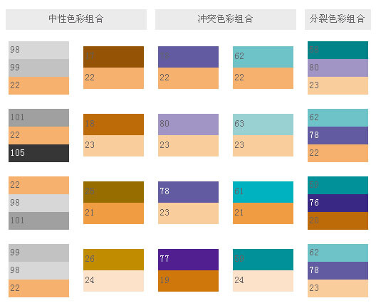 平面设计配色方案与色标大全 8 堆糖 美图壁纸兴趣社区