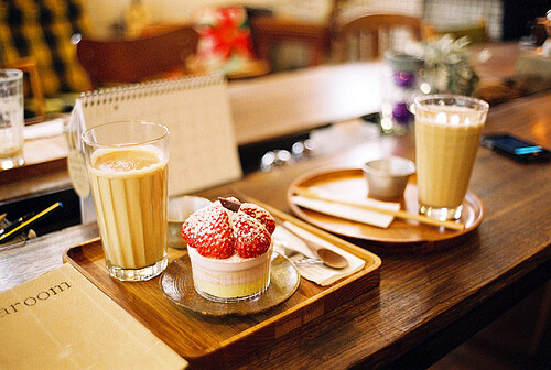 美好 下午茶 午后甜点 草莓杯子蛋糕
