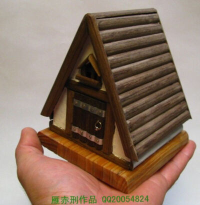 雁赤刑的手工小木屋系列—北欧尖顶小木屋,http/muwu.taobao.com