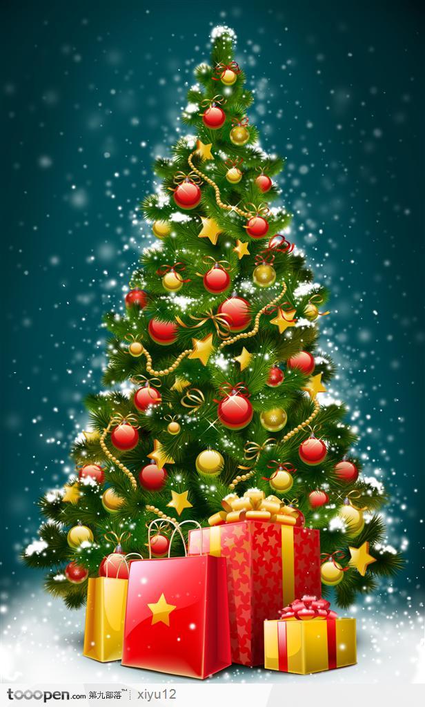 圣诞树和圣诞礼物生活百科图片素材 - 堆糖,美图壁纸