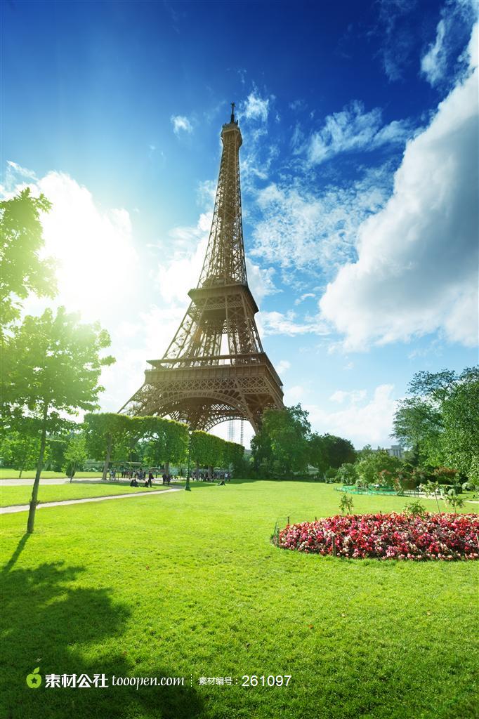 法国巴黎艾菲尔铁塔图片世界景观图片素材