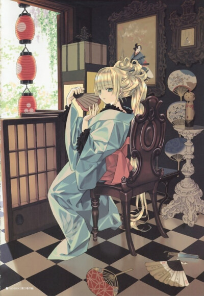 和服 回眸 日本 古风