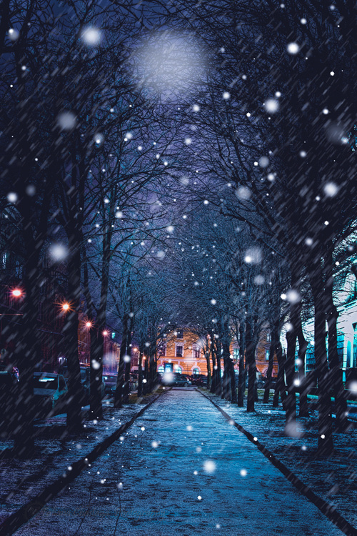 下雪的街道 堆糖 美图壁纸兴趣社区