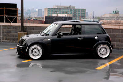 mini cooper on bbs rs