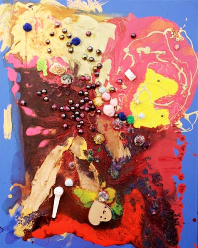 像很多四岁的孩子一样,aelita andre 喜欢画画,但不同的是这位