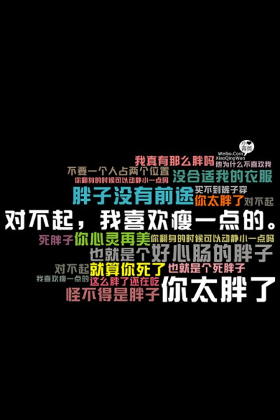 胖子的悲哀