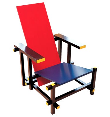 红蓝椅是荷兰风格派最着名的代表作品之一.