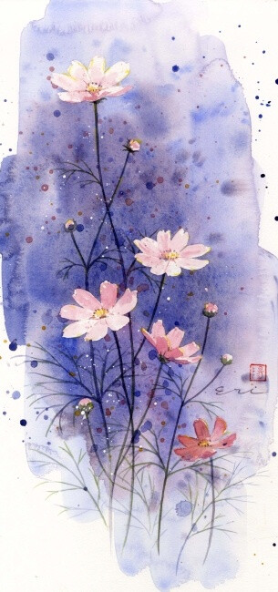 原稿 线稿 水粉 彩铅 涂鸦 水彩 插画 教程 花卉 植物 小清新 手绘