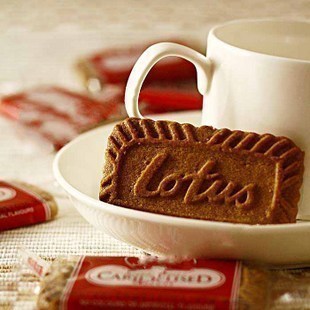 世博推荐比利时进口lotus和情焦糖饼干咖啡好伴侣g