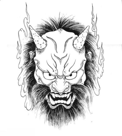纹名天下纹身贴 鬼头 防水 龙 经典 假纹身 仿真逼真 大图 彩色-淘宝