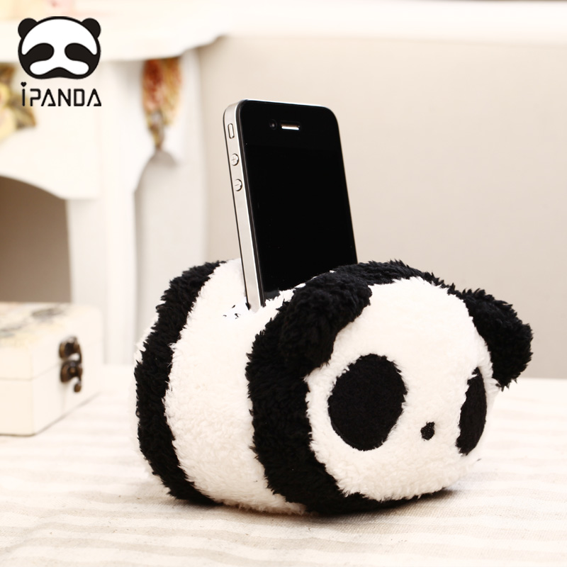 ipanda 创意毛绒手机收纳 熊猫手机座手机