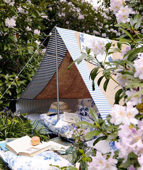 在后院大搭个帐篷,享受大自然的美妙