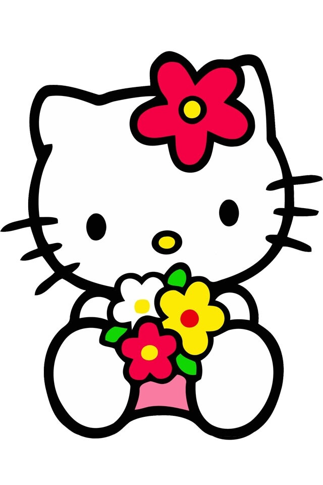 hellokitty 壁纸 卡通 可爱 iphone