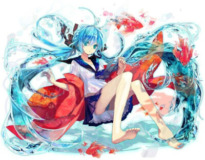 水初音,水手服. - 堆糖,美图壁纸兴趣社区