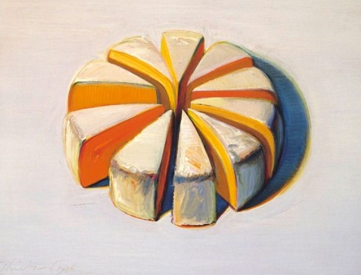 ΑΩ---wayne thiebaud---ΩΑ cheese