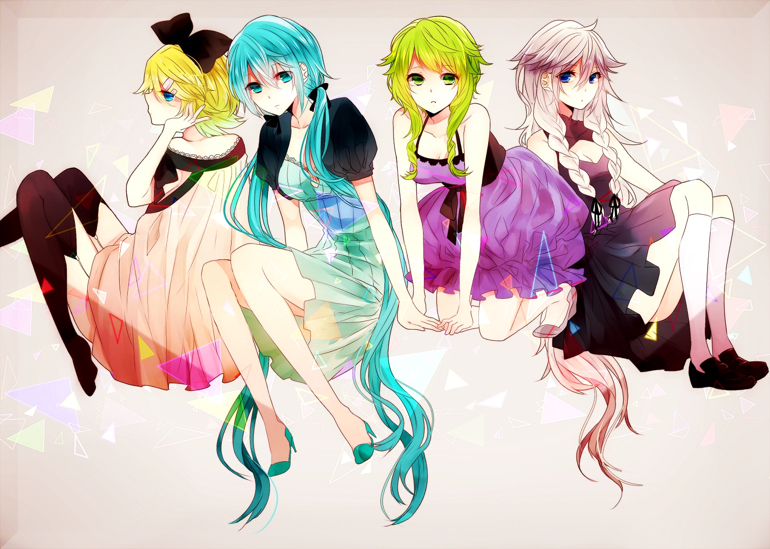 upa___ 益 characters hatsune miku kagamine rin gumi