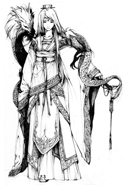 龙手绘古风